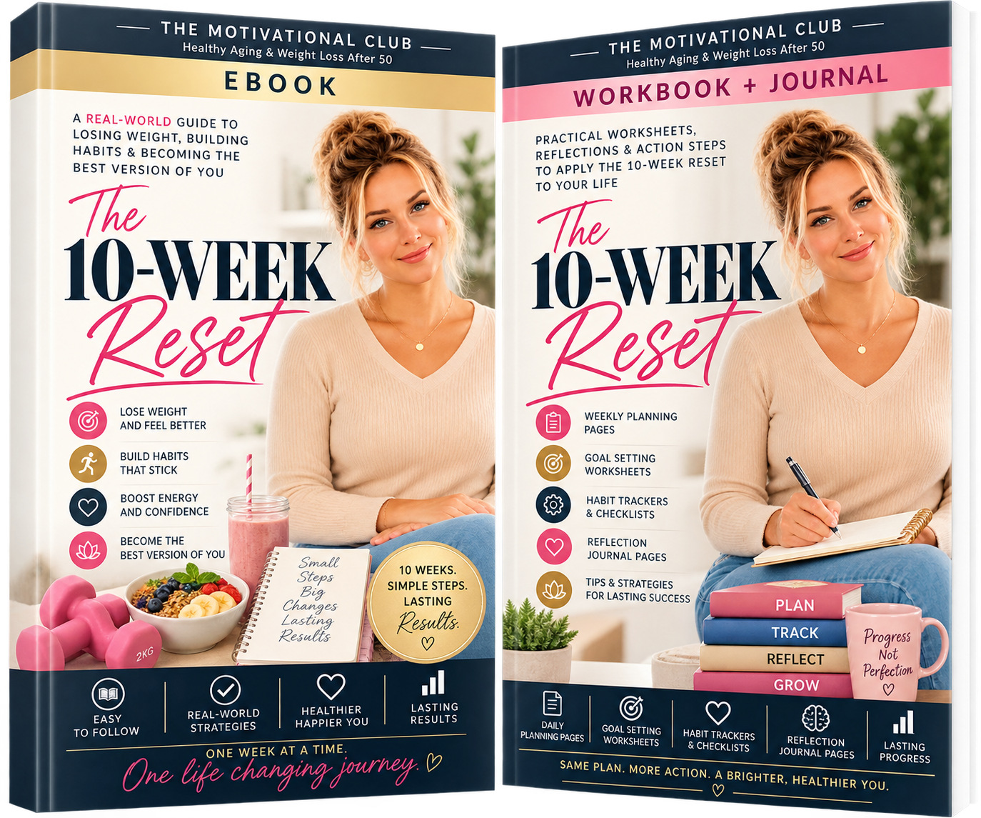 The 10-Week Reset ebook and workbook cover